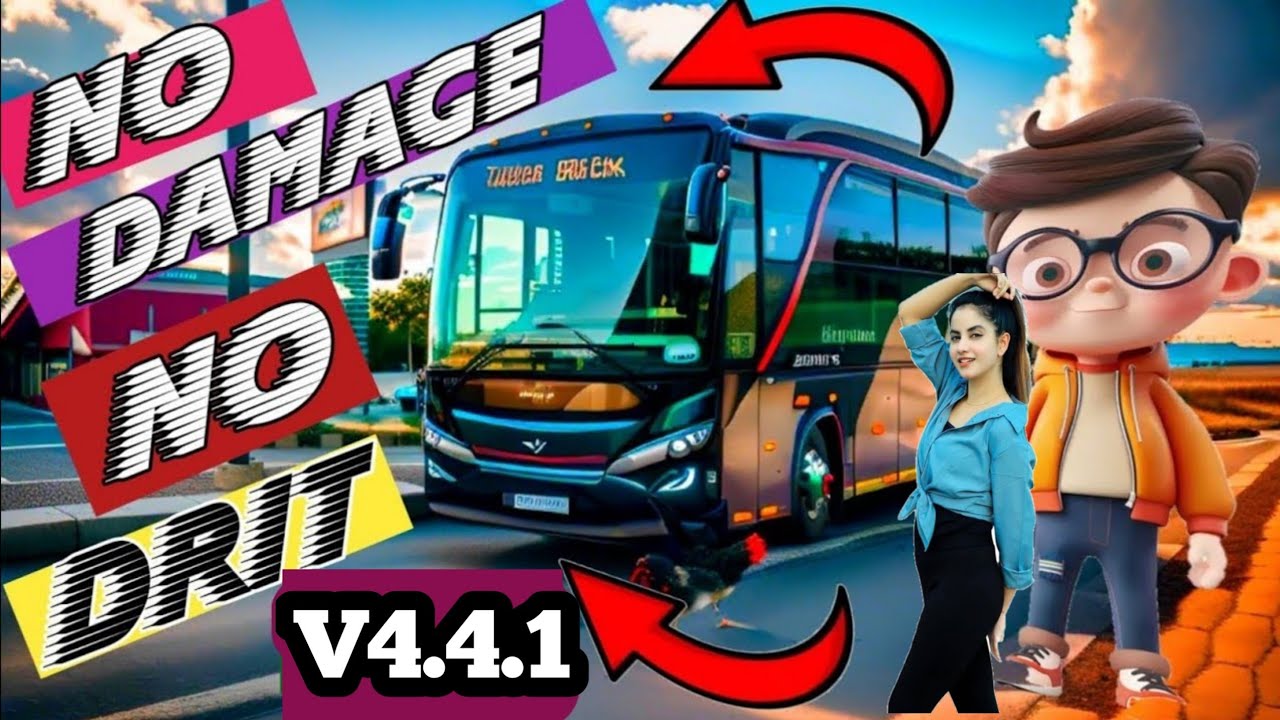 NO DAMAGE NO DRIT FILE V4.4.1 FOR BUS SIMULATOR INDONESIA #bussid @gnrnonsto