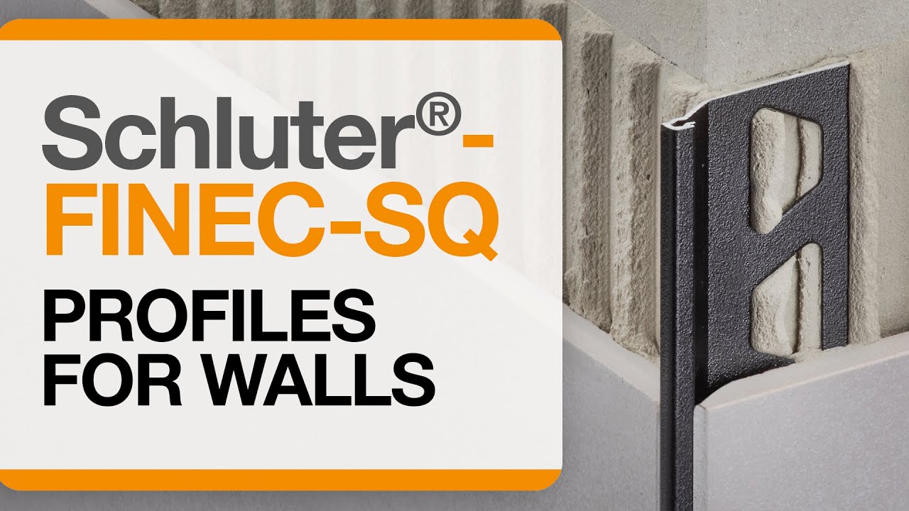 How to install tile edge trim on walls: Schluter®-FINEC-SQ