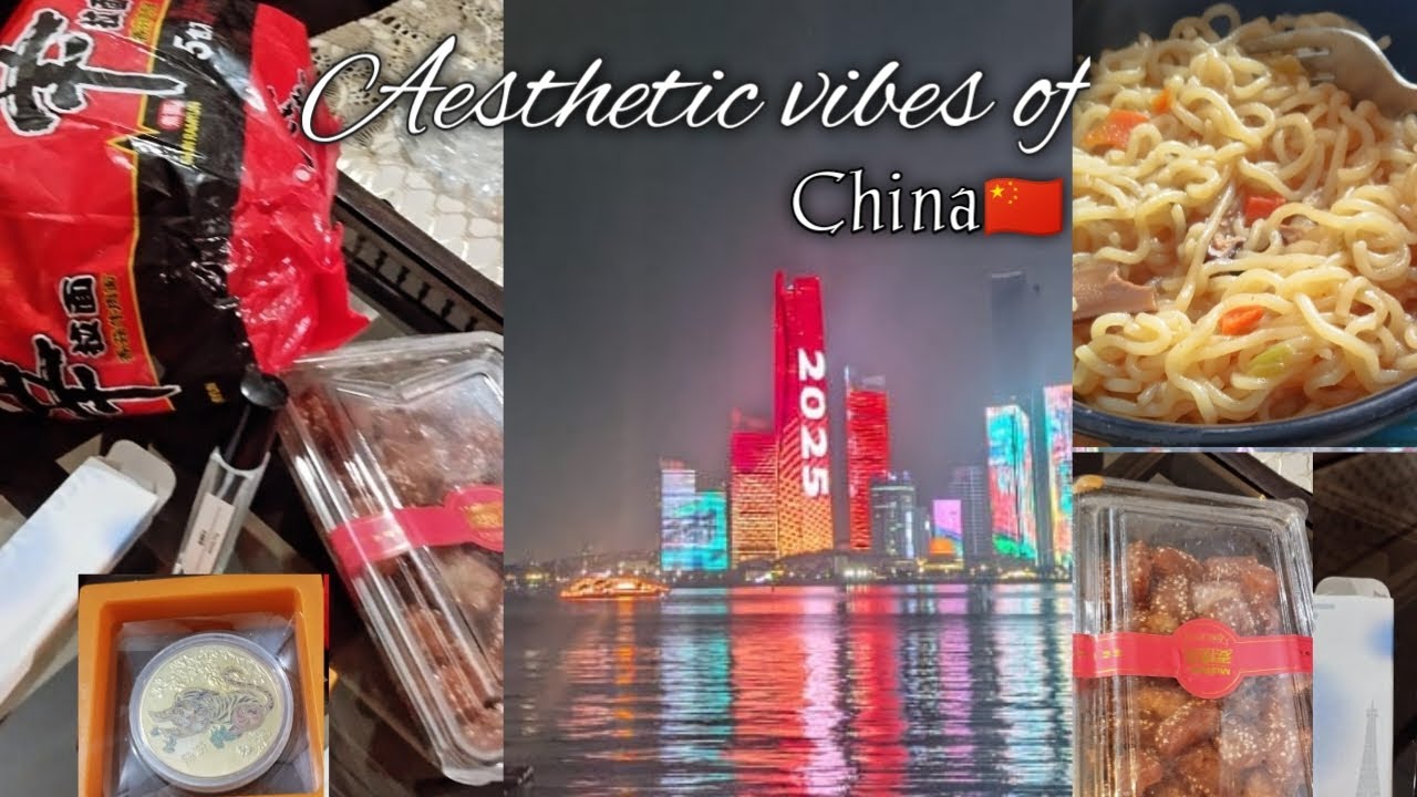 Aesthetic Vibes of China 🇨🇳 | unboxing Gifts, Food 🥗shin Ramyun noodles 🍜 & Peaceful Moments