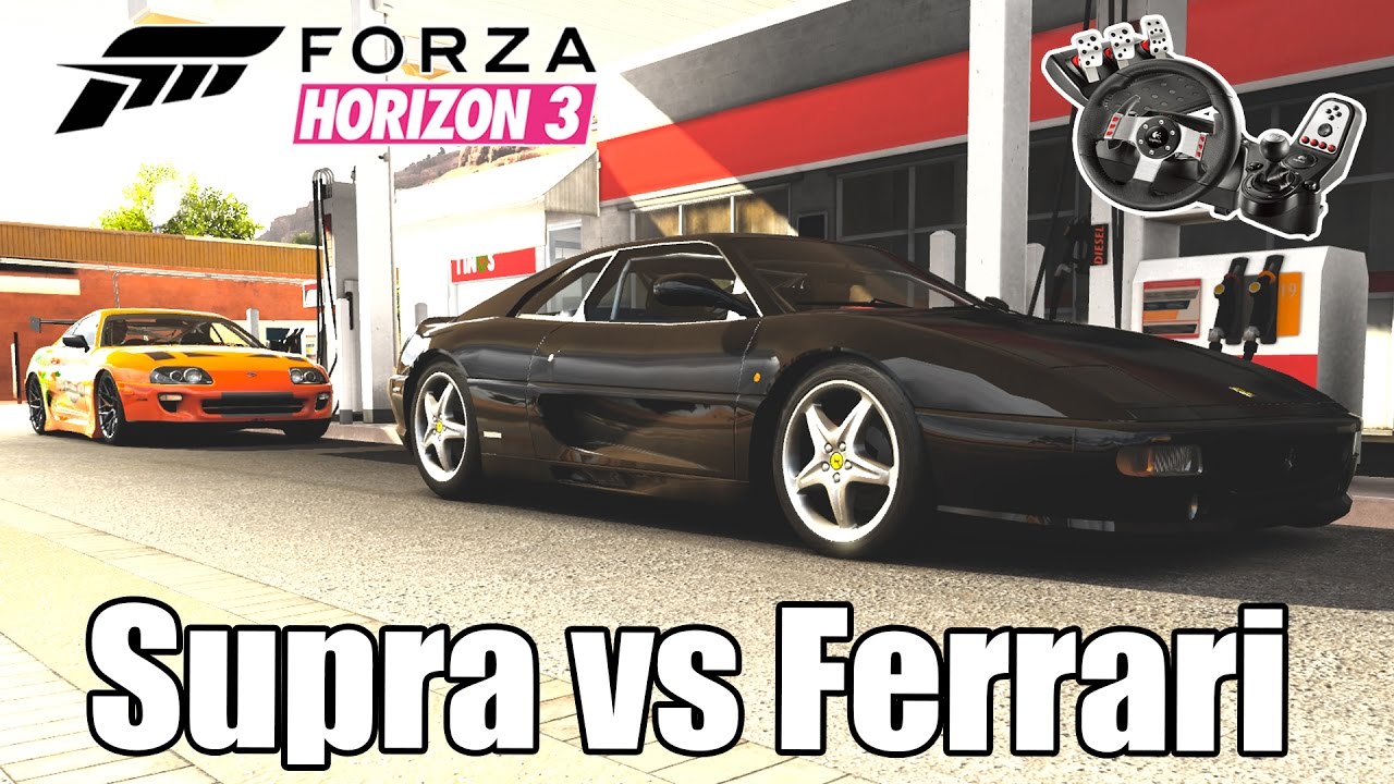Velozes e Furiosos - Toyota Supra vs Ferrari F355! (G27 mod)