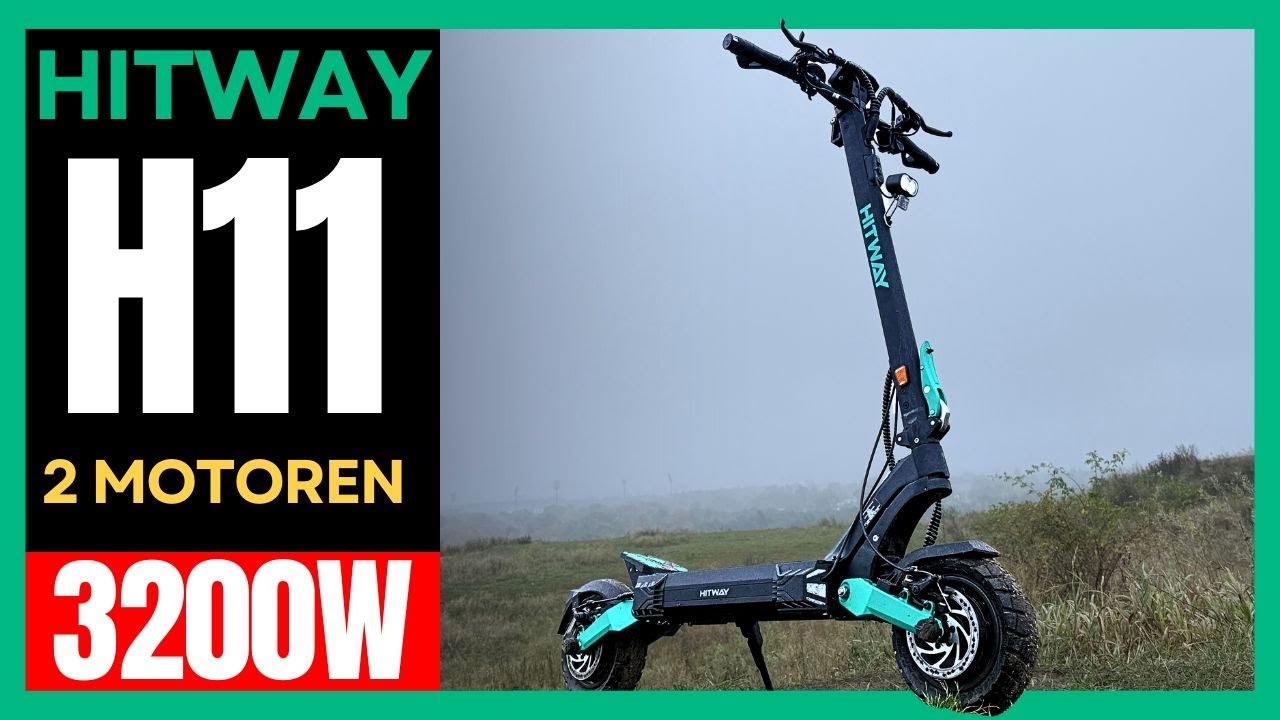 HITWAY H11 – 2 Motoren, 3200W & nur 1.199 €! 🤫 Fake 22 km/h? Teufelsberg Challenge 