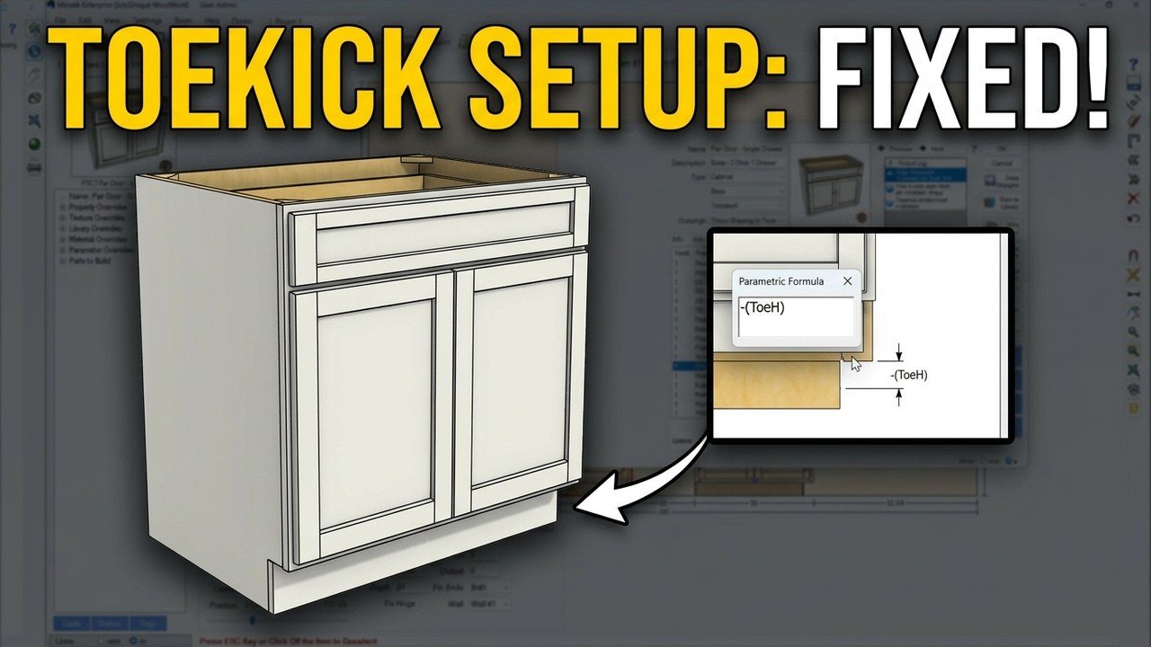 Best Practices for Cabinet Design: Crafting the End Toekick with Mozaik Software!