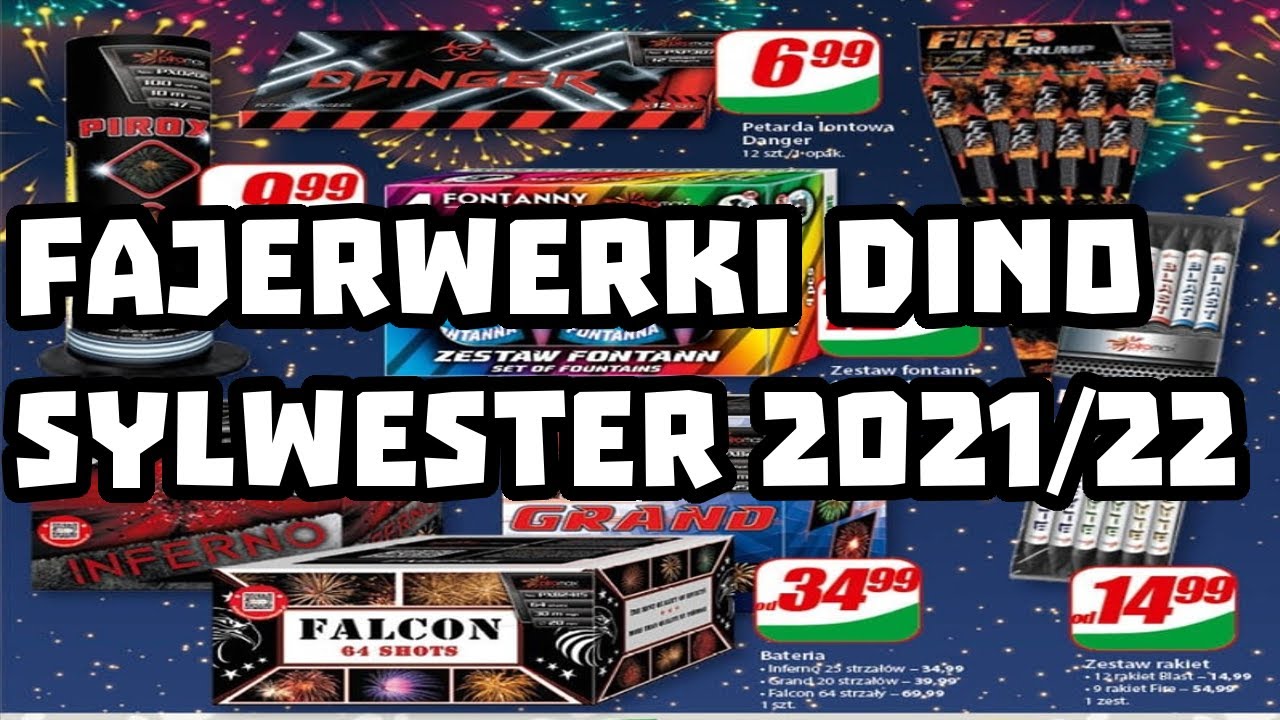 💥 Wszystkie Fajerwerki/Wyrzutnie z Dino Sylwester 2021/2022
