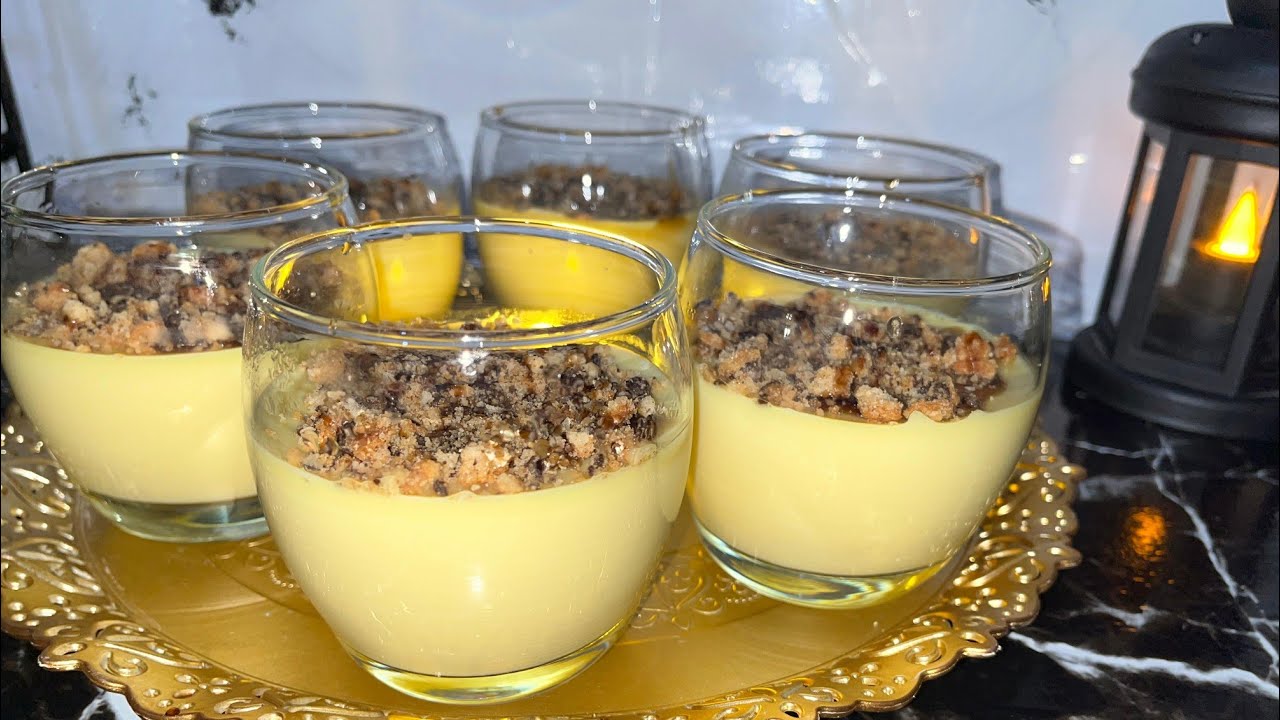 تحلية او فلان في الكؤوس للصحور او الفطور لذيذة وسهلة التحضير جربوها وردو عليا 