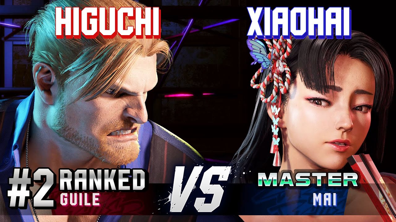 SF6 ▰ HIGUCHI (#2 Ranked Guile) vs XIAOHAI (Mai) ▰ High Level Gameplay