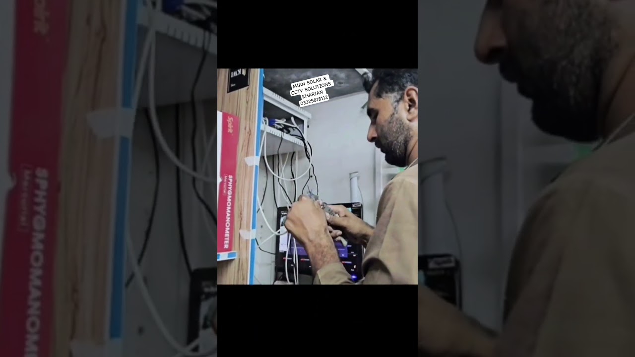 Installation of cameras @ Jhelum city with 1U Distribution Box 