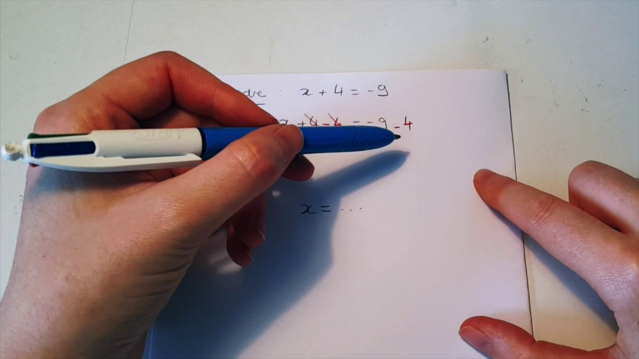 4ème  Résolution d'équation
