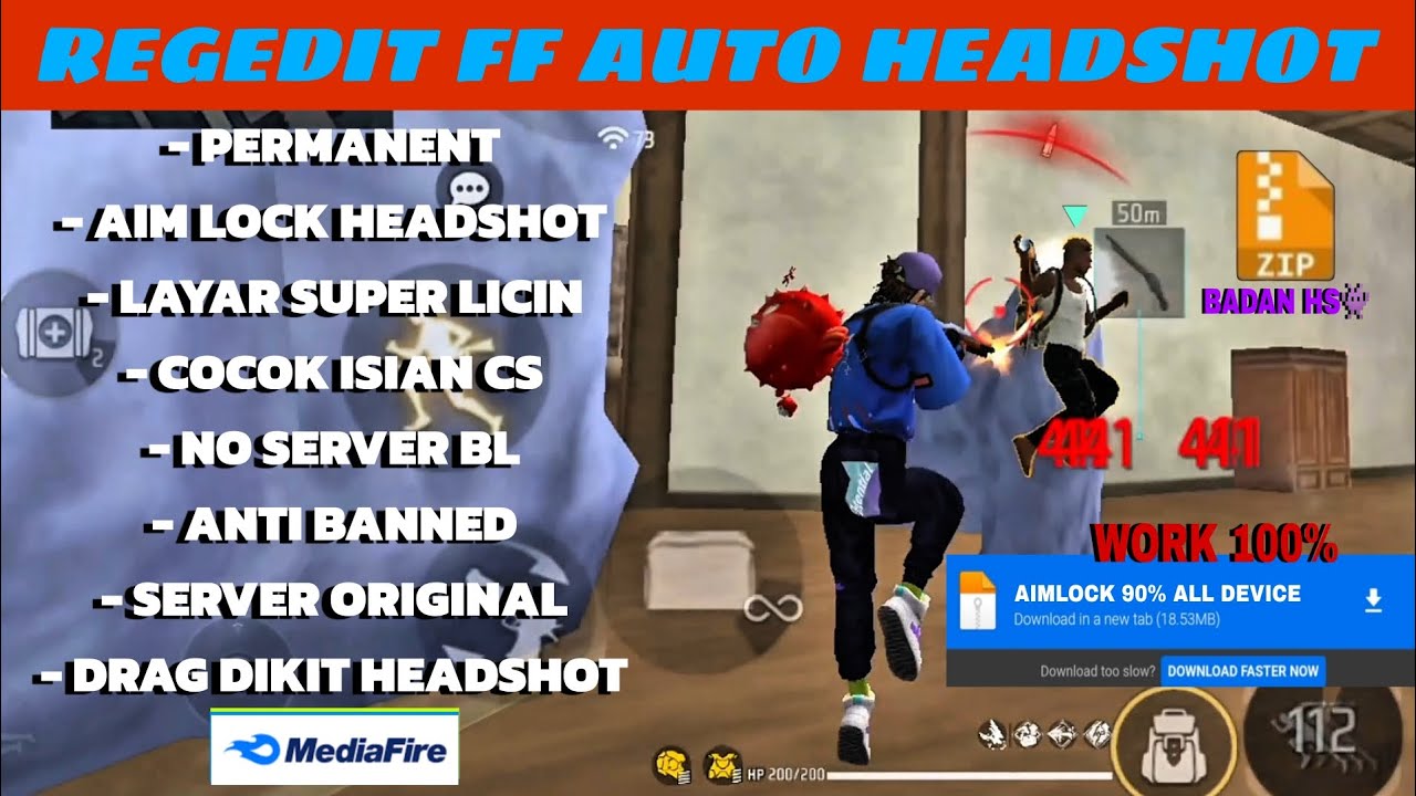AIMLOCK BADAN HS 100%‼️REGEDIT FF AUTO HEADSHOT TERBARU 2026 !! || ANTI SERVER CHEAT & ANTI BANNED