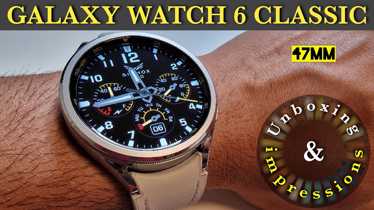 Впечатления от распаковки и руководство по настройке Galaxy Watch 6 Classic 47 мм