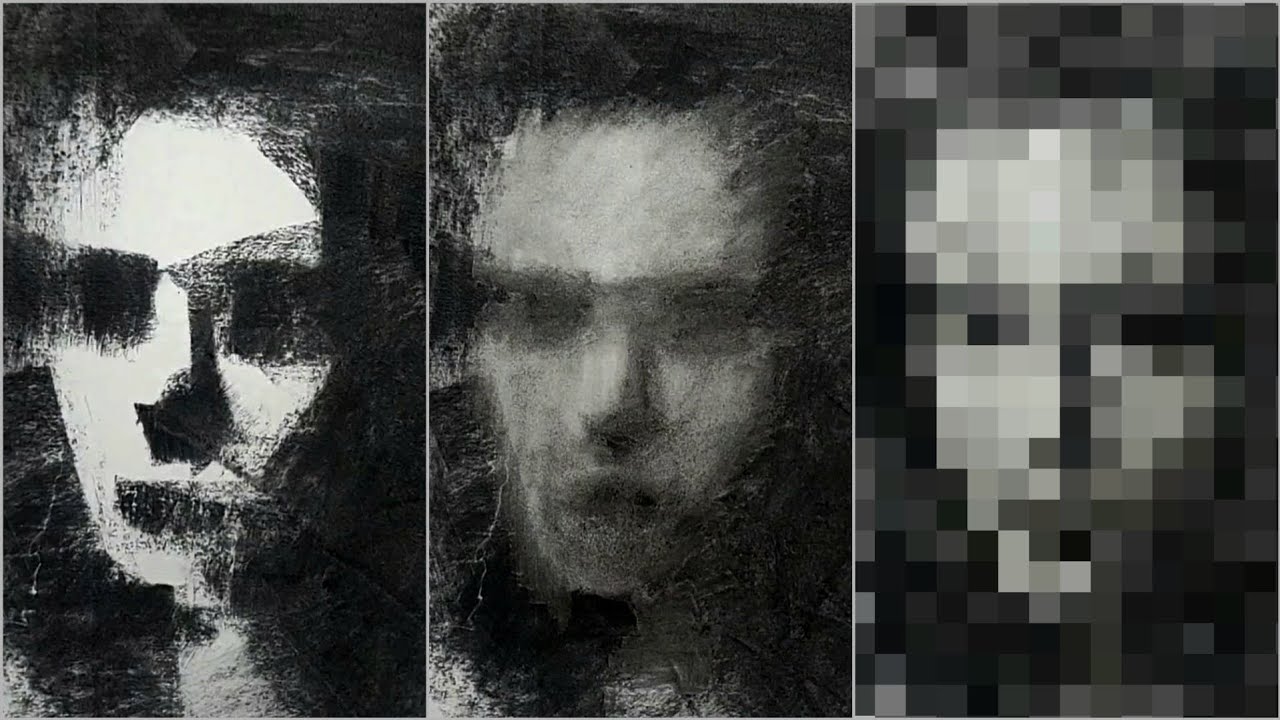 Portrait Drawing in Charcoal - From a Mess to Beauty