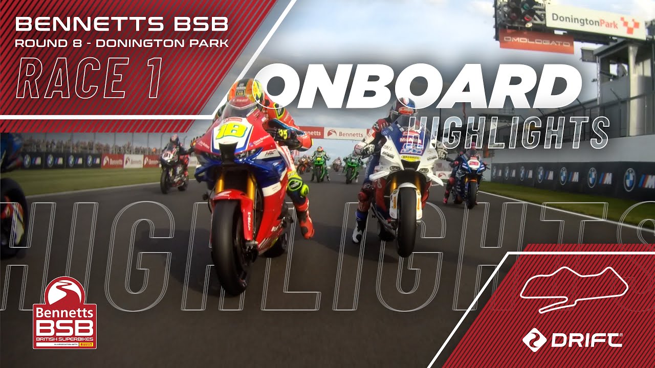 2025 Bennetts British Superbike Championship: RD8 – Donington Park - Race 1 onboard highlights