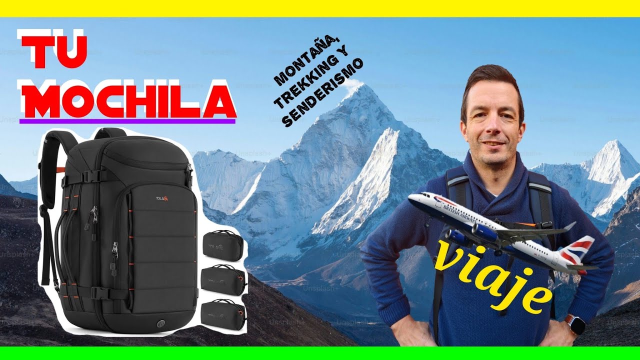 🎁 Mochila de Senderismo, trekking Montaña. Viaje en Avión, tren barco 🛳️. MUY BARATA 🤑 Tolaccea.