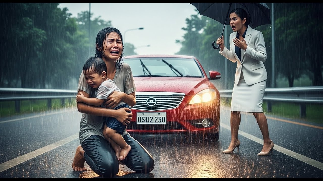 หญิงมหาเศรษฐีเห็นเด็กในสายฝนกับทารก ความลับชีวิตที่ทำให้หัวใจสั่น น้ำตาไหลไม่หยุด! 💔🌧️