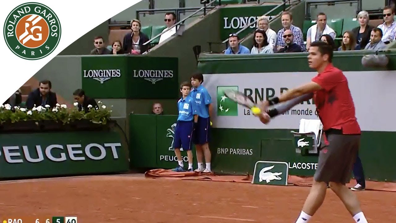M. Raonic v M. Granollers 2014 French Open Men's R4 Highlights