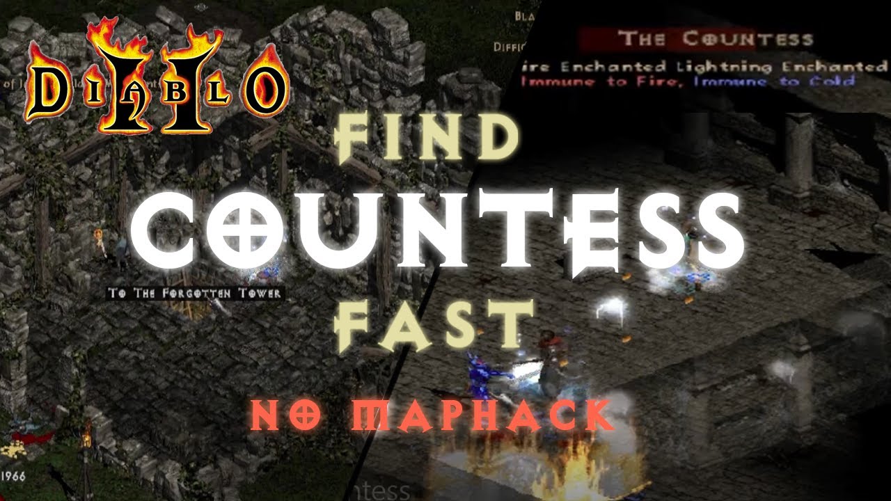 Diablo 2: How to Find Countess Fast without Maphack (and kill it with a weak cold sorc)