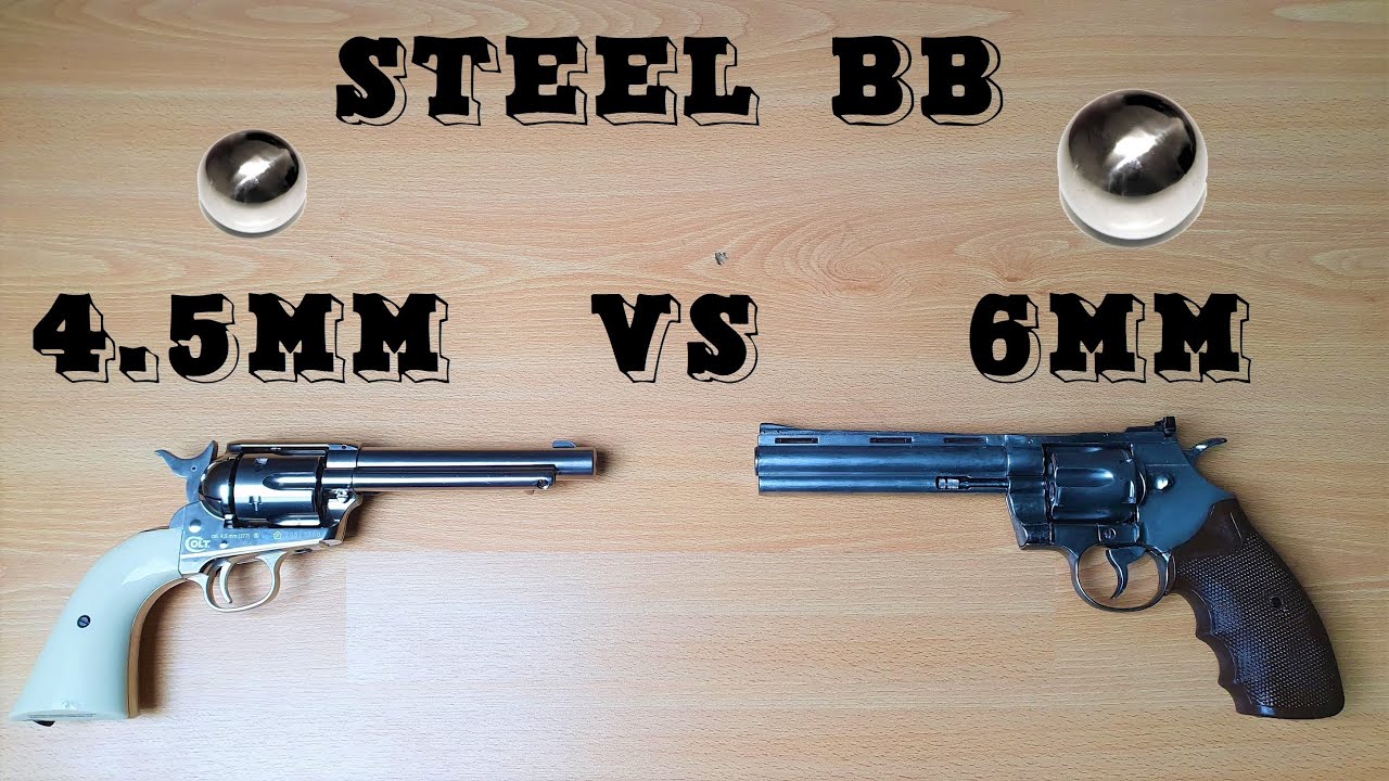 4.5 mm VS 6 mm steel BB