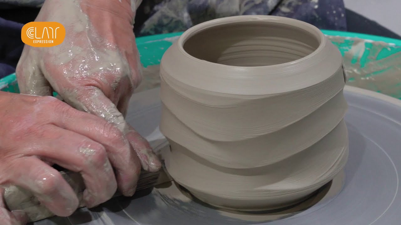 Altering a wheel thrown form in to a Jug - Pottery Making - Pottery Malaysia