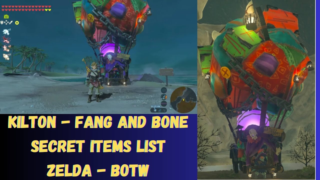 Kilton fang and bone shop - zelda breath of the wild