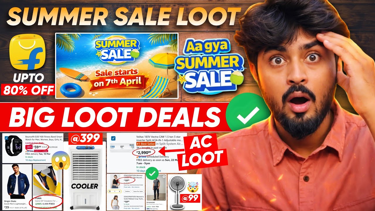 Flipkart Summer Sale 2026 Loot Deals | Flipkart Summer Sale AC Offers - Mobile Offers | Mobile Offer