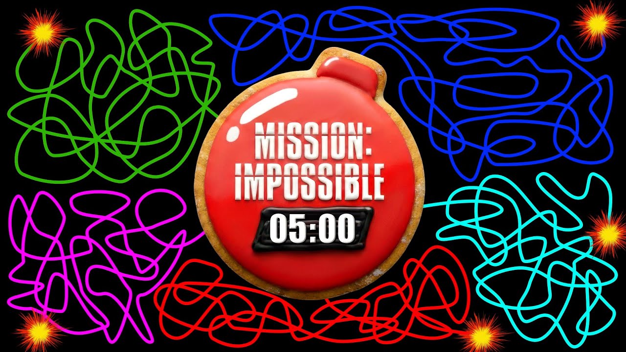 5 Minute Timer Bomb MISSION IMPOSSIBLE COOKIE 🍪