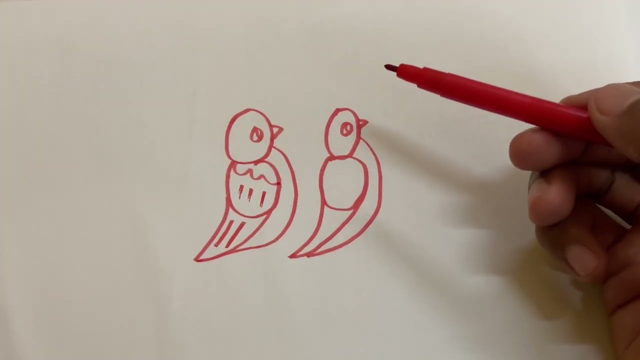 Drawing a Bird from Number 88 | Easy Number Art Step by Step