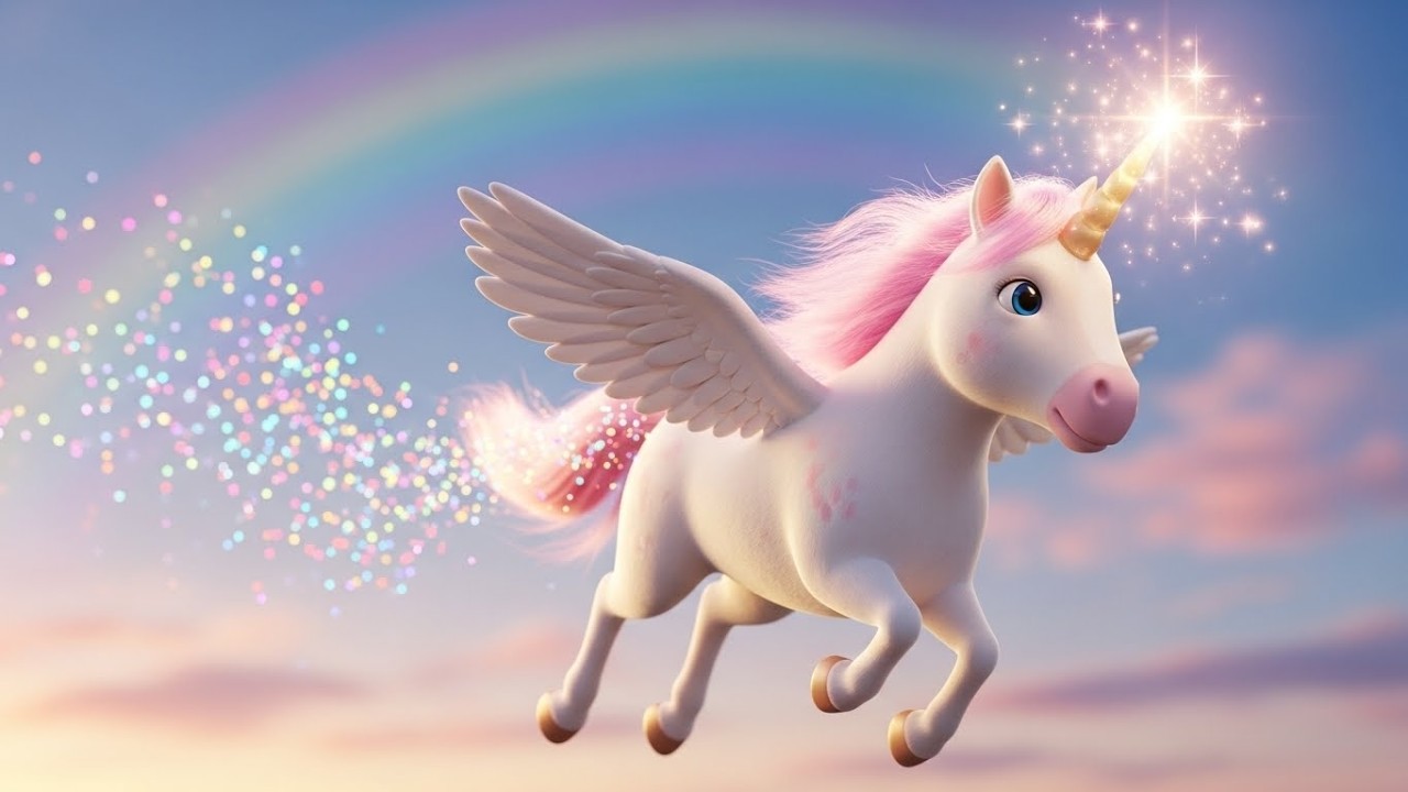 Волшебная поездка маленького единорога за звездой 🦄✨🌟 | Мультфильм для детей и весёлые приключения