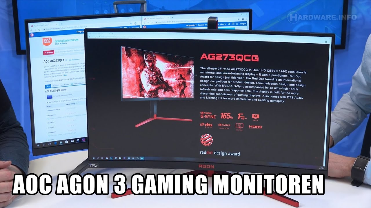 AOC Agon 3 AG273QCG en AG273QCX gaming monitoren review