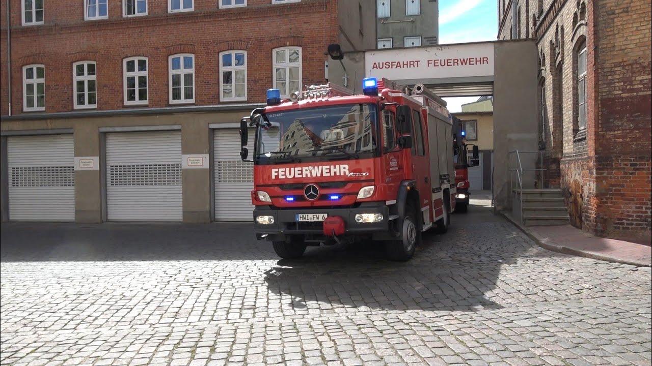 Wachausfahrt HLF & DLK + ELW BF Wismar