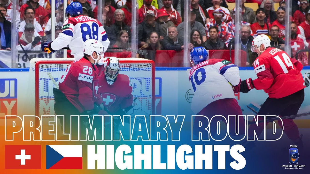 Highlights: SWITZERLAND vs CZECHIA | 2025 #MensWorlds #IIHF