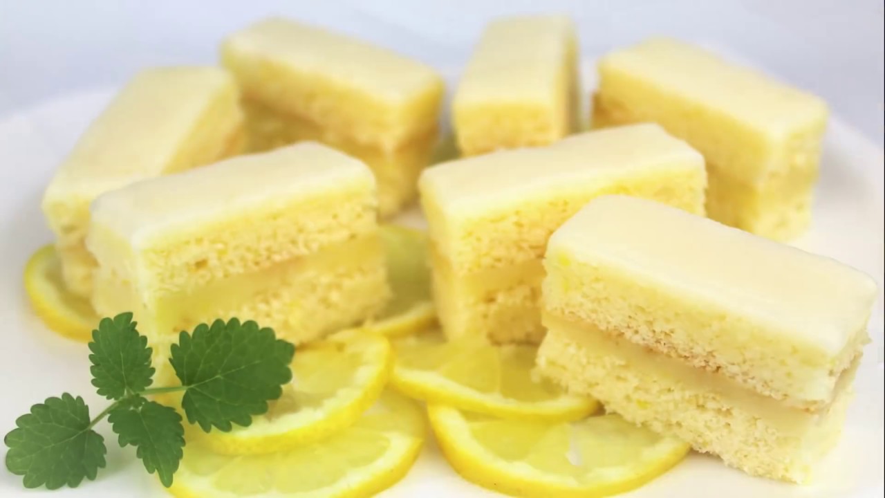 Citronové řezy / Helenčino pečení