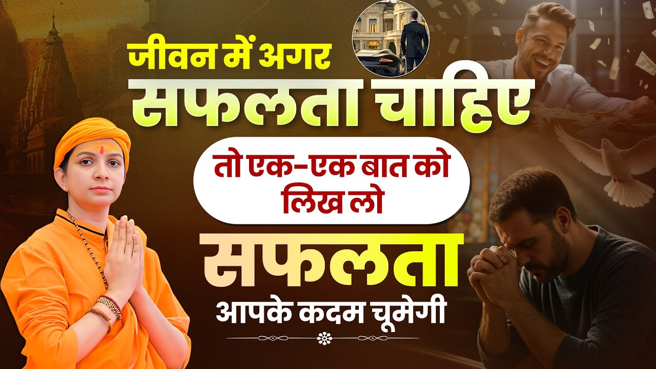 जीवन में अगर सफलता चाहिए तो एक-एक बात को लिख लो, सफलता आपके कदम चूमेगी | Sadhvi Varsha Nagar Ji