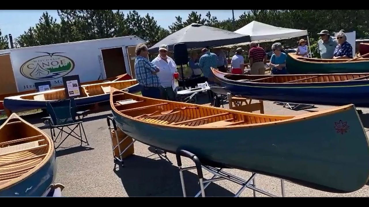 Ten Minute Tour of the Canoe & Wooden Boat Show at the Wisconsin Canoe Heritage Museum May 27, 2023