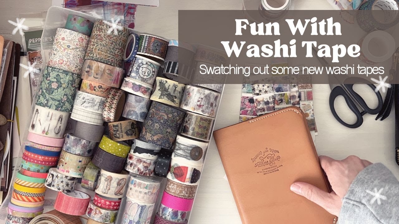 Creating Washi Tape Sample Cards for Easier Use