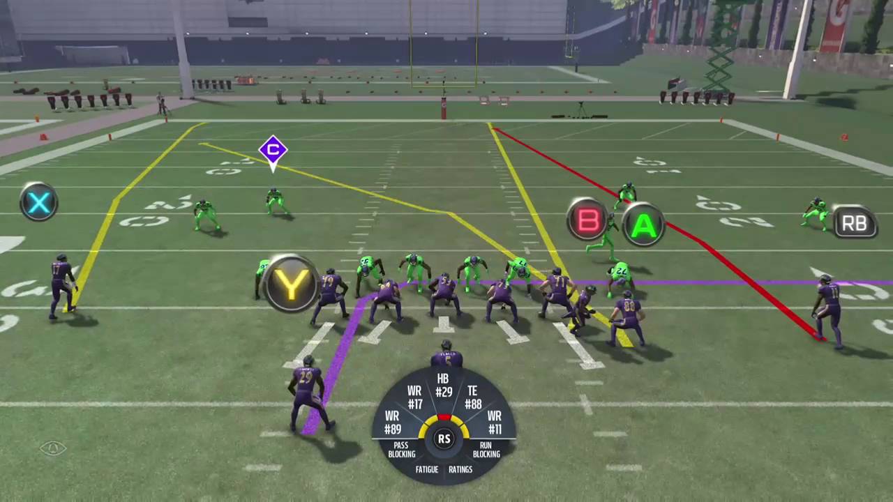 Madden NFL 17 Pass Protection