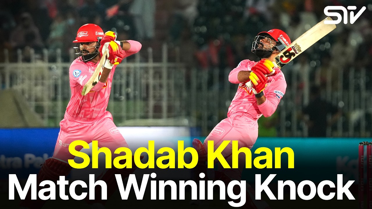 Shadab Khan Match Winning Knock | Islamabad VS Karachi | M 30 | HBL PSL X | M3O1J