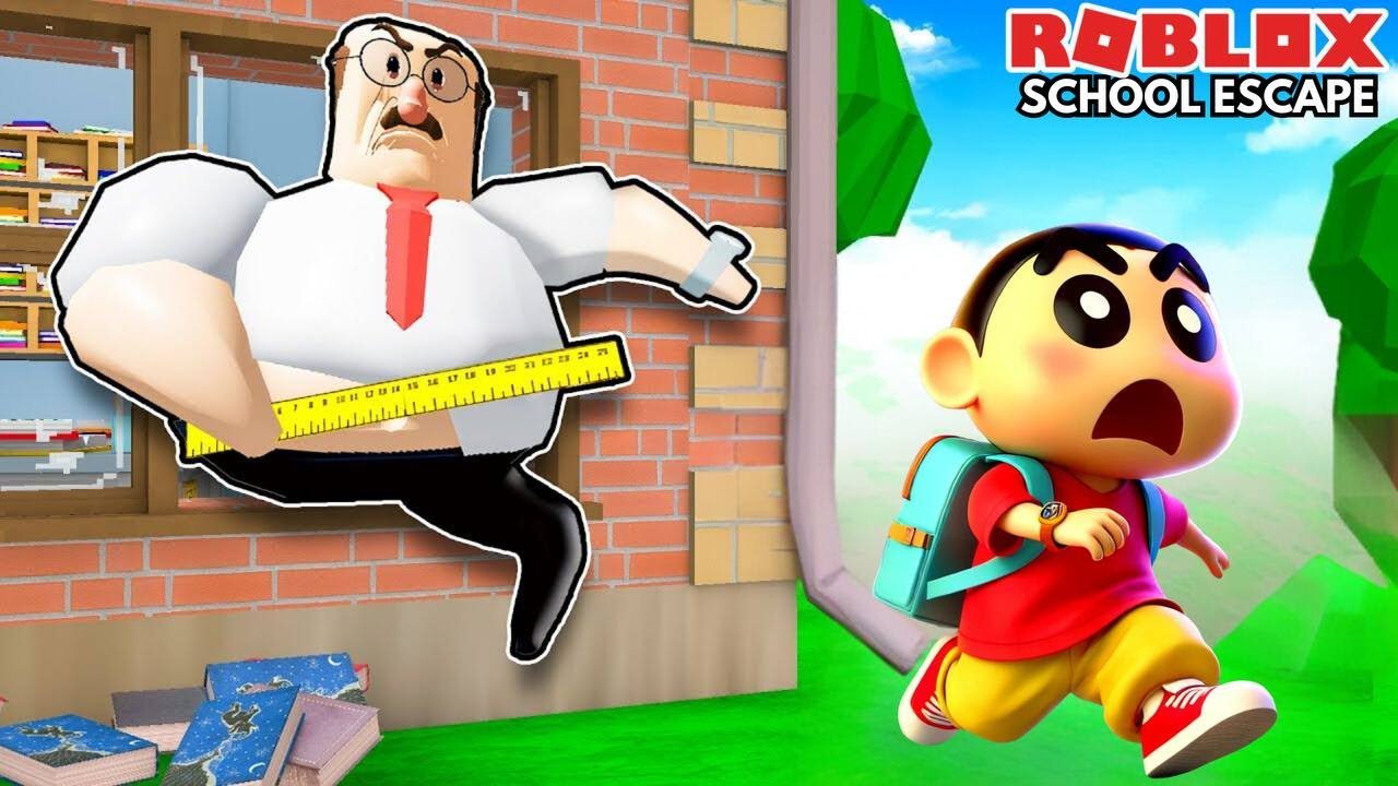Escape School Obby New  Gameplay in Tamil | GAMING WITH SHINCHAN