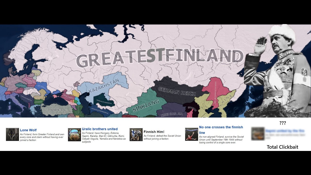 HOI4 - Four Finland Achievements