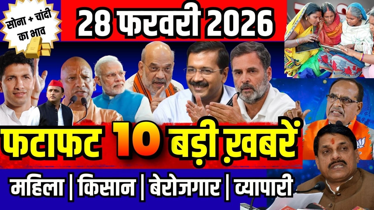 फटाफट ख़बरें 28 फरवरी 2026 reaking News आज के मुख्य समाचार CM Mohan Yadav Narendra modi, Rahul