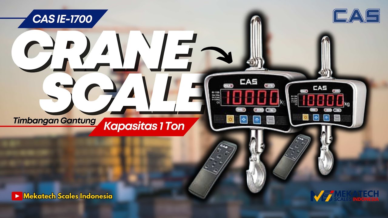 Timbangan gantung digital / CAS IE-1700 Crane Scale Kapasitas 1 Ton