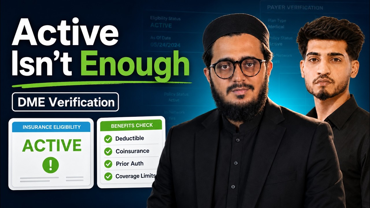 Eligibility & Benefits Verification in DME Billing | Step-by-Step in Urdu/Hindi | NextRCM Course #5
