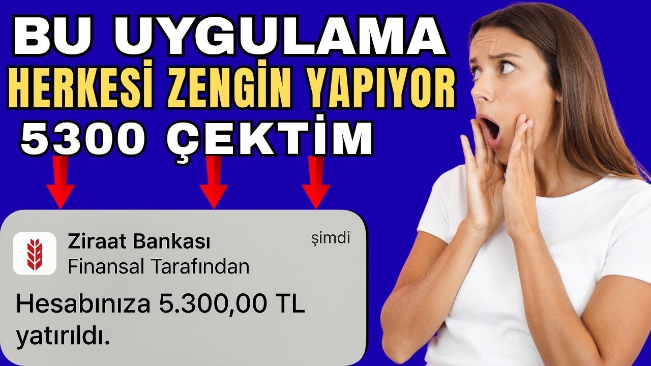 HERKESİ ZENGİN YAPAN UYGULAMA (5300₺ &Ccedil;EK) | İnternetten Para Kazanma Y&ouml;ntemi 2025