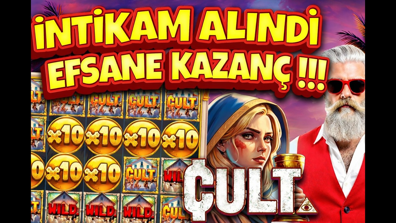 SLOT OYUNLARI ⭐ CULT ⭐ İNTİKAM ALINDI EFSANE KAZAN&Ccedil; !!! #slotlevo #slots