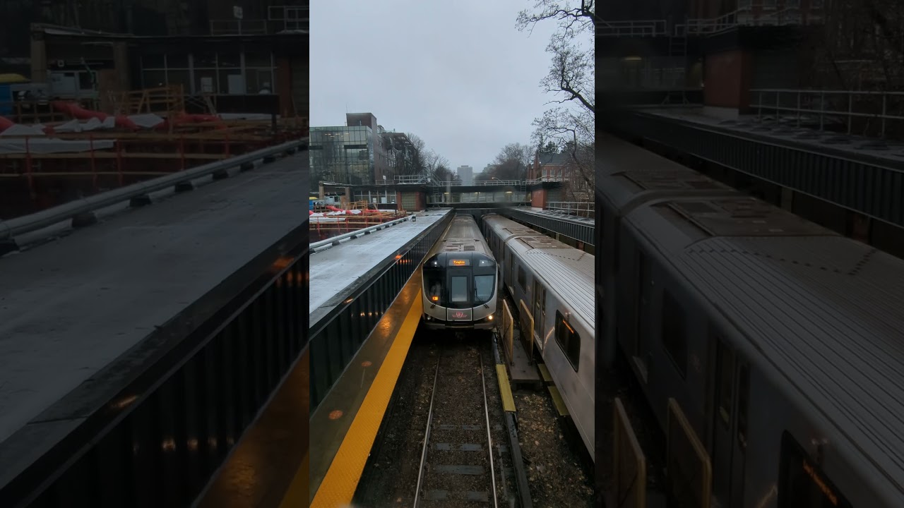 TTC Subway Trains Arriving/Departing at Rosedale Station
