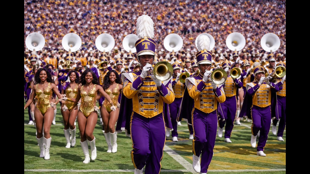 Hbcus Marching Band contiplation Neck Sticky Big Ballin 