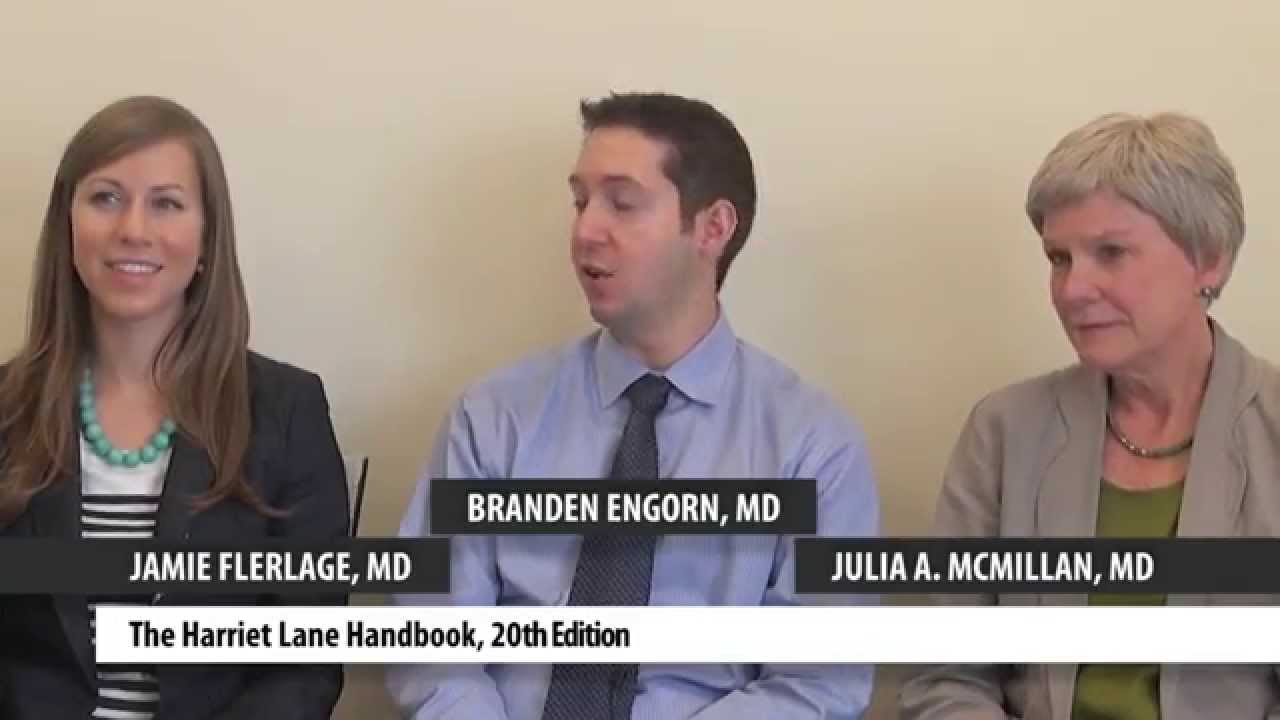 Drs. Jamie Flerlage, Branden Engorn, and Julia A. McMillan Discuss "The Harriet Lane Handbook"
