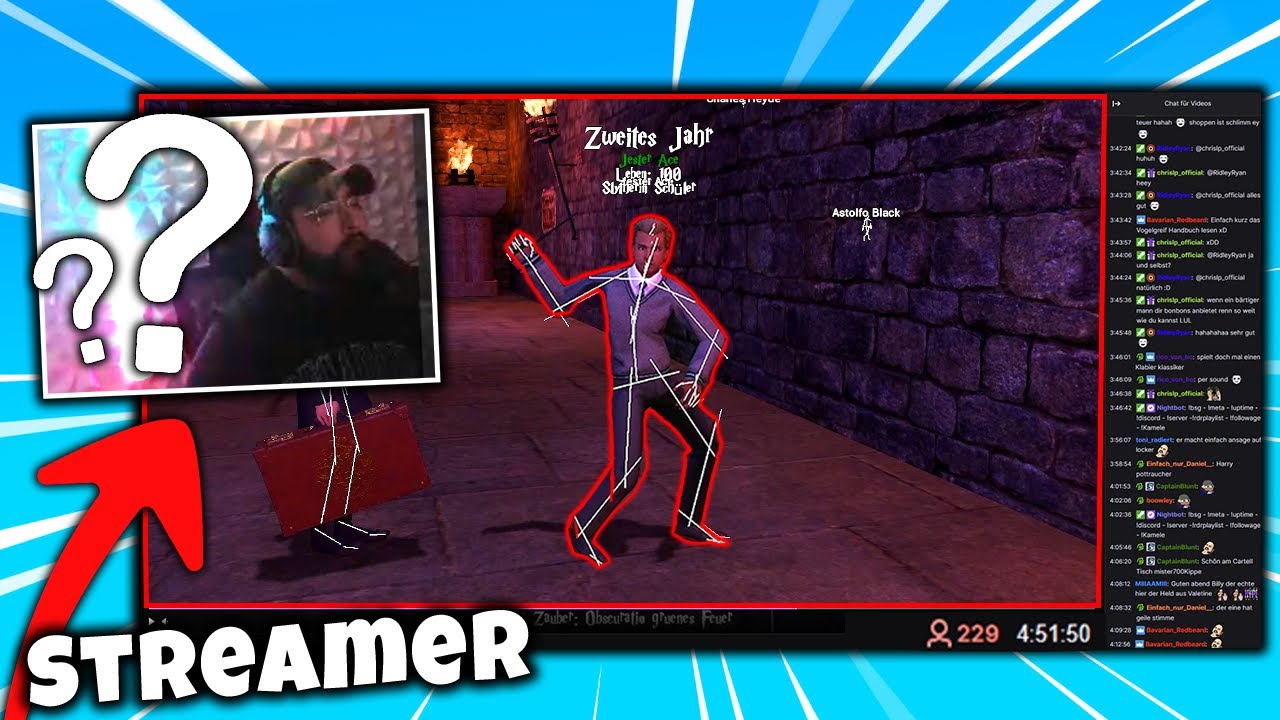 STREAMER GETROLLT in HOGWARTS RP