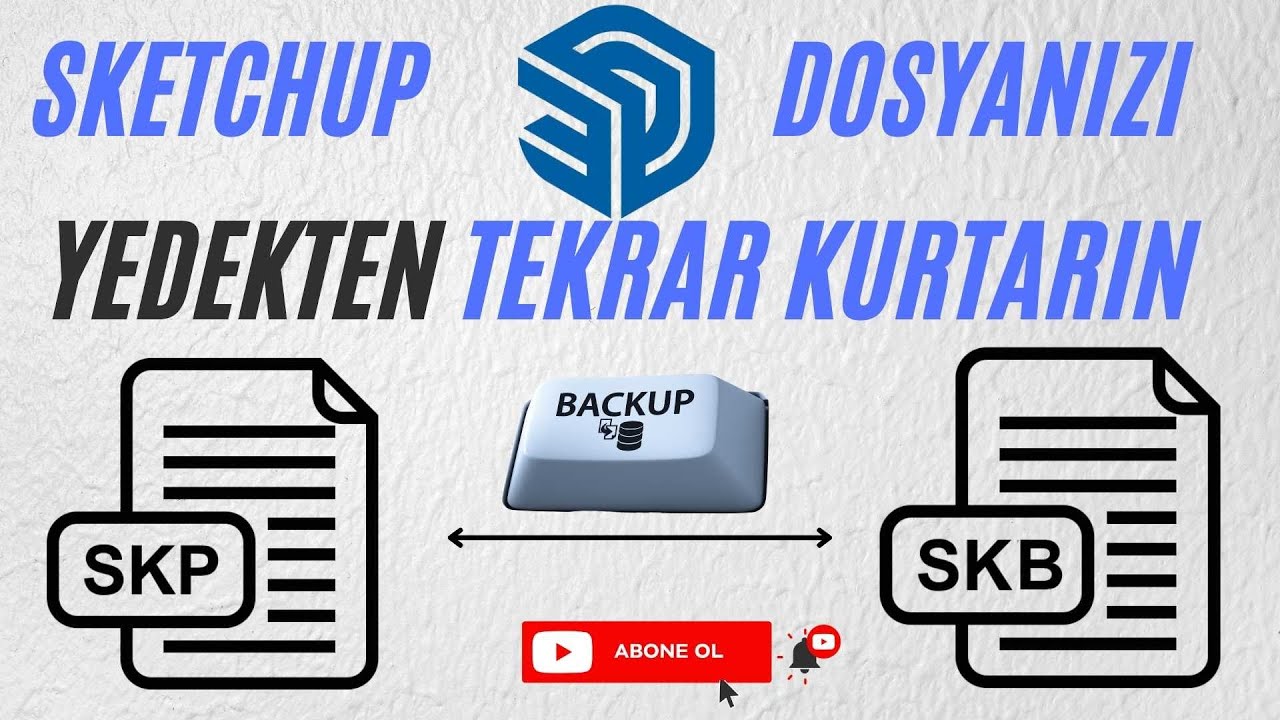 Sketchup Yedek Dosyasını Bulmak : Dosyanızı Yedekten Tekrar Kurtarın