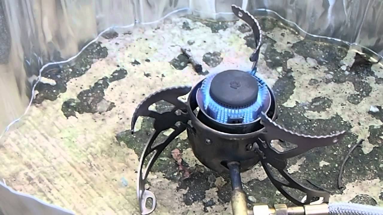 Optimus Nova With Dawg-A-Nova Silent Cap & Bluewaterstove Fuel Line Adapter