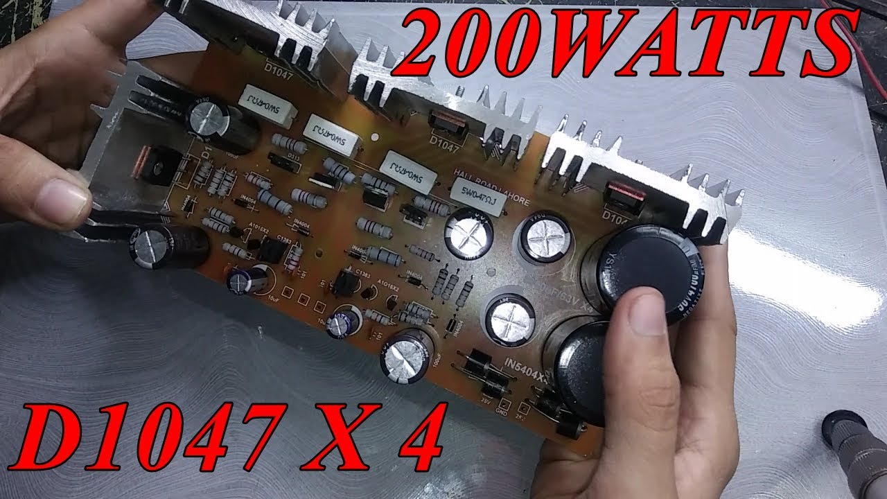 D1047 HI Power Amplifier -- 200Watts