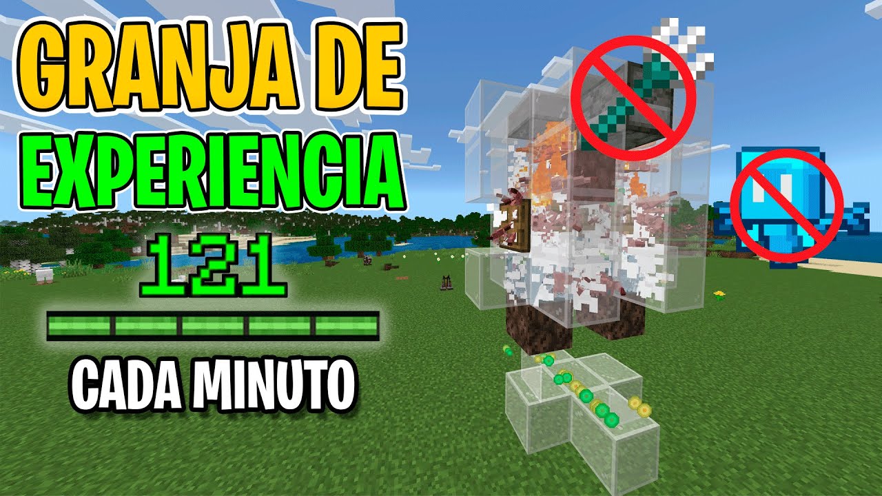 ✅Nueva MEJOR GRANJA DE EXPERIENCIA ¡FÁCIL! para Minecraft Bedrock 1.21